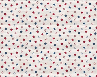 Cream Stars Fabric / Star Fabric / Let Freedom Soar / Riley Blake Designs