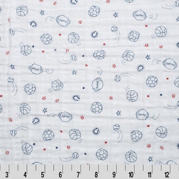 Sports Swaddle/ Sports Muslin/ Boy Swaddle/ Sports Fabric/ Baby Swaddle/ Baby Fabric/ Football Fabric/ Baseball Fabric/ Sports Nursery