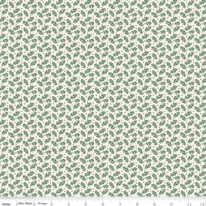 Christmas Sprigs Fabric / Cream Sprigs Fabric / Christmas Fabric / Christmas Traditions / Riley Blake Designs