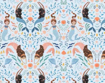 Mermaid Cotton Fabric: 'Shell We Dance' by Dear Stella