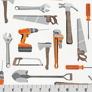 Toolbox Minky / Tools Minky / Shannon Fabrics / Construction Cuddle
