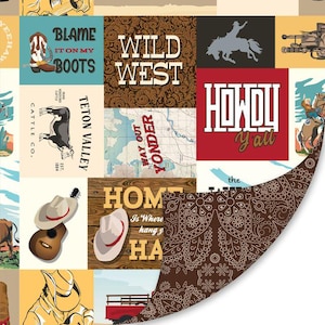 Cowboy Double Lush Velvet / Cowboy Fabric / Western Fabric / Riley Blake Designs