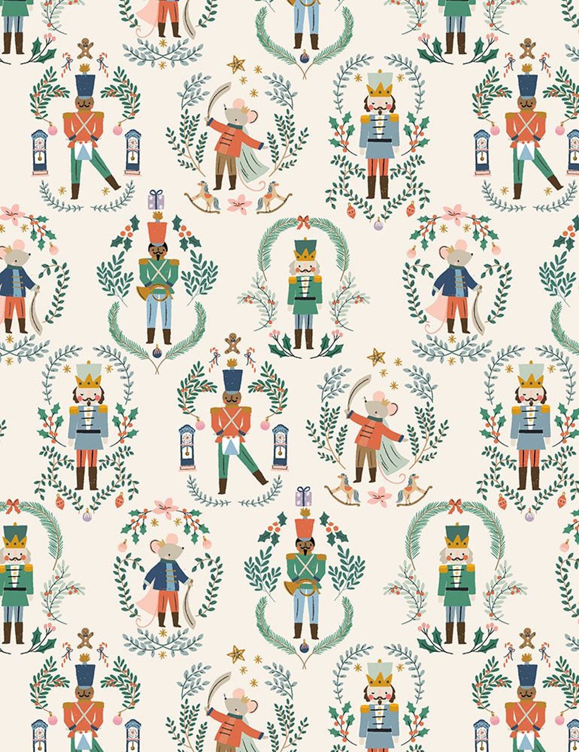 Nutcracker Main Fabric / Christmas Fabric / Nutcracker Etsy