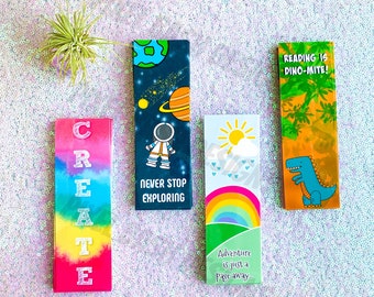 Laminated Bookmarks | Space, Dinosaur, Adventure, CREATE Designs