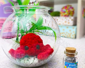 Crochet Pet Crab  | No Maintenance Companion, Handmade Friend| Desk Pet| No Mess Pet| No Fuss Pet| Crochet Gifts| Teacher Gift
