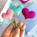 Sparkle Glitter Heart Jumbo Paper Clip Bookmark| Perfect for Planners, Cookbooks, Bibles, Files & more|Gold 