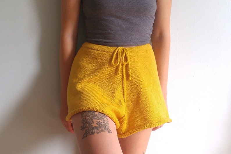 Light Summer Shorts PDF Knitting Pattern Knit Shorts image 3