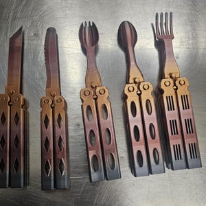 3D Printed Balisong Cutlery: Fidget Toy, Training Tool