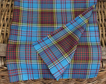 Pre-Cut - Anderson Scottish Tartan - Fat Quarter (75x50 cm / 29x19 inches) - Fine 100% Wool 11oz - Made in Britain