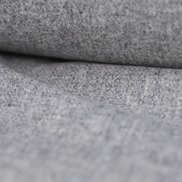 Silber Grau Mix 100% Wolle Tweed Stoff UK Made Cloth **Verkauft durch den halben Meter** Not Harris - Wunderschöner britischer Wollstoff!