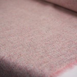 Rose Herringbone 100% Wool Tweed Fabric UK Made Cloth  **Sold By The Half-Metre** Not Harris - Beautiful British Made Wool Fabric!