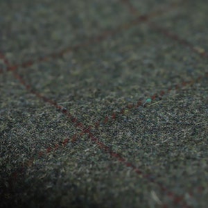 Forest Windowpane 100% Wool Tweed Fabric UK Made Cloth Sold By The Half-Metre Not Harris Beautiful British Made Wool Fabric image 7