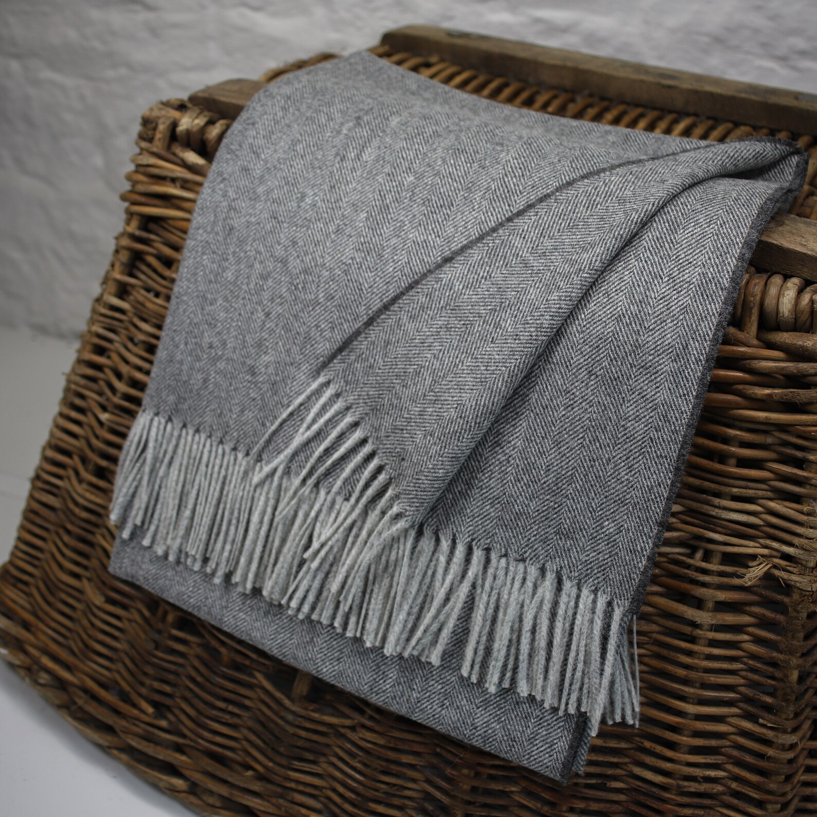 100 Wool Blanket/throw British Made Tweed Fabric not Etsy