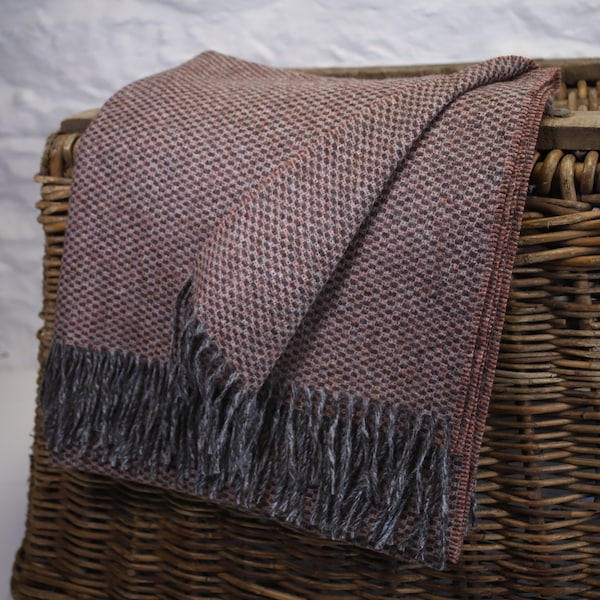 100% Wool Blanket/Throw - British Made Tweed Fabric *Not Harris 170cm x 150cm