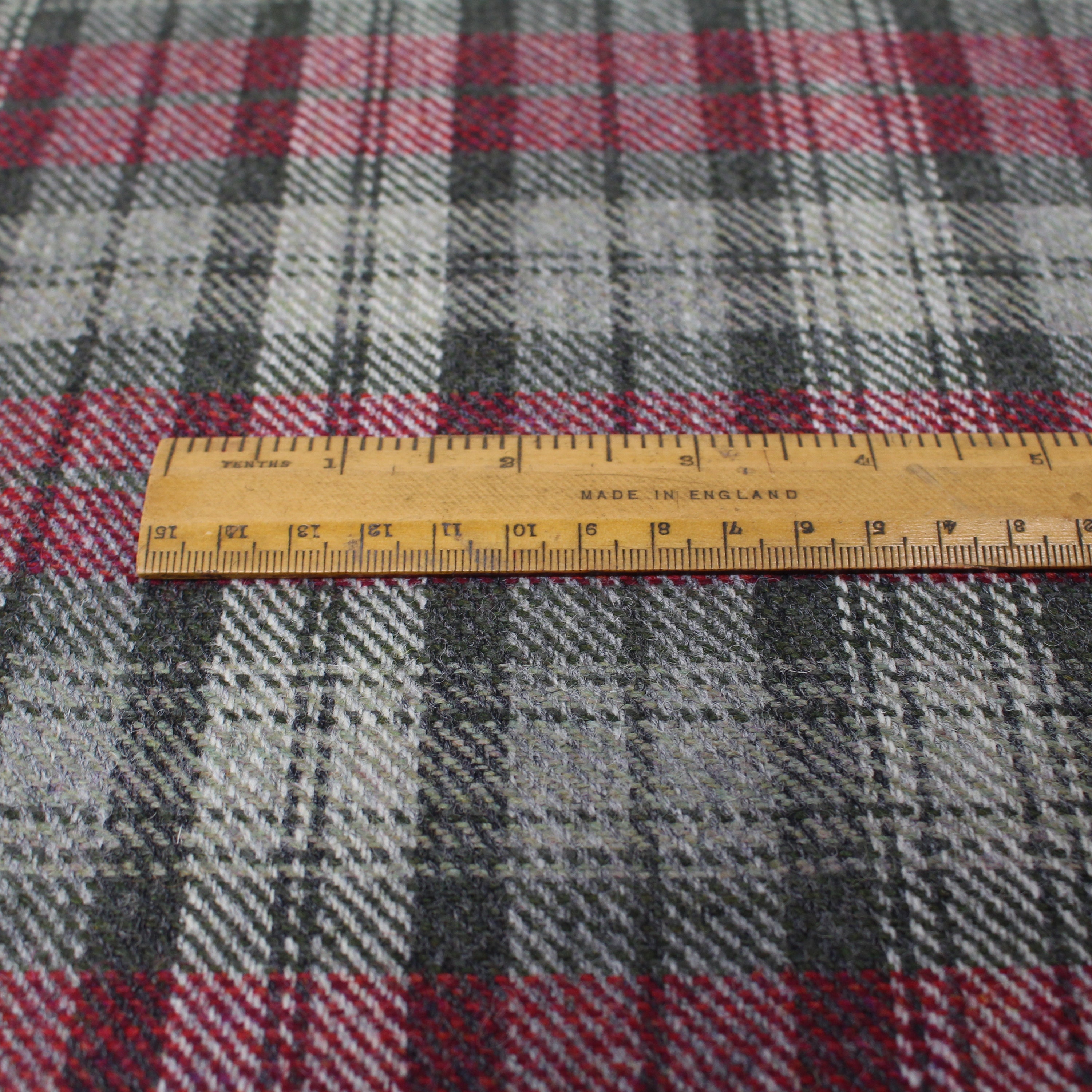 Christmas Tree Check 100% Wool Tweed Fabric UK Made Cloth - Etsy