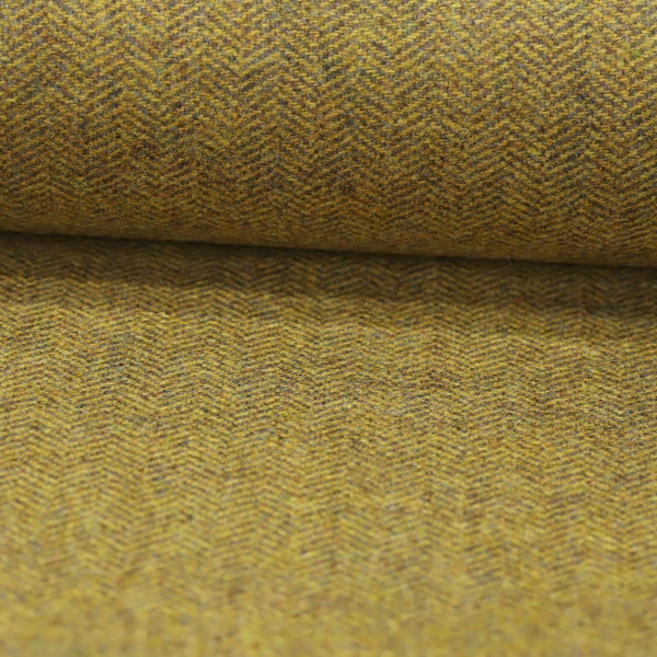 Tissu tweed 100 % laine à chevrons de Dijon Tissu fabriqué au Royaume-Uni **Vendu au demi-mètre** Pas Harris - Magnifique tissu en laine de fabrication britannique !