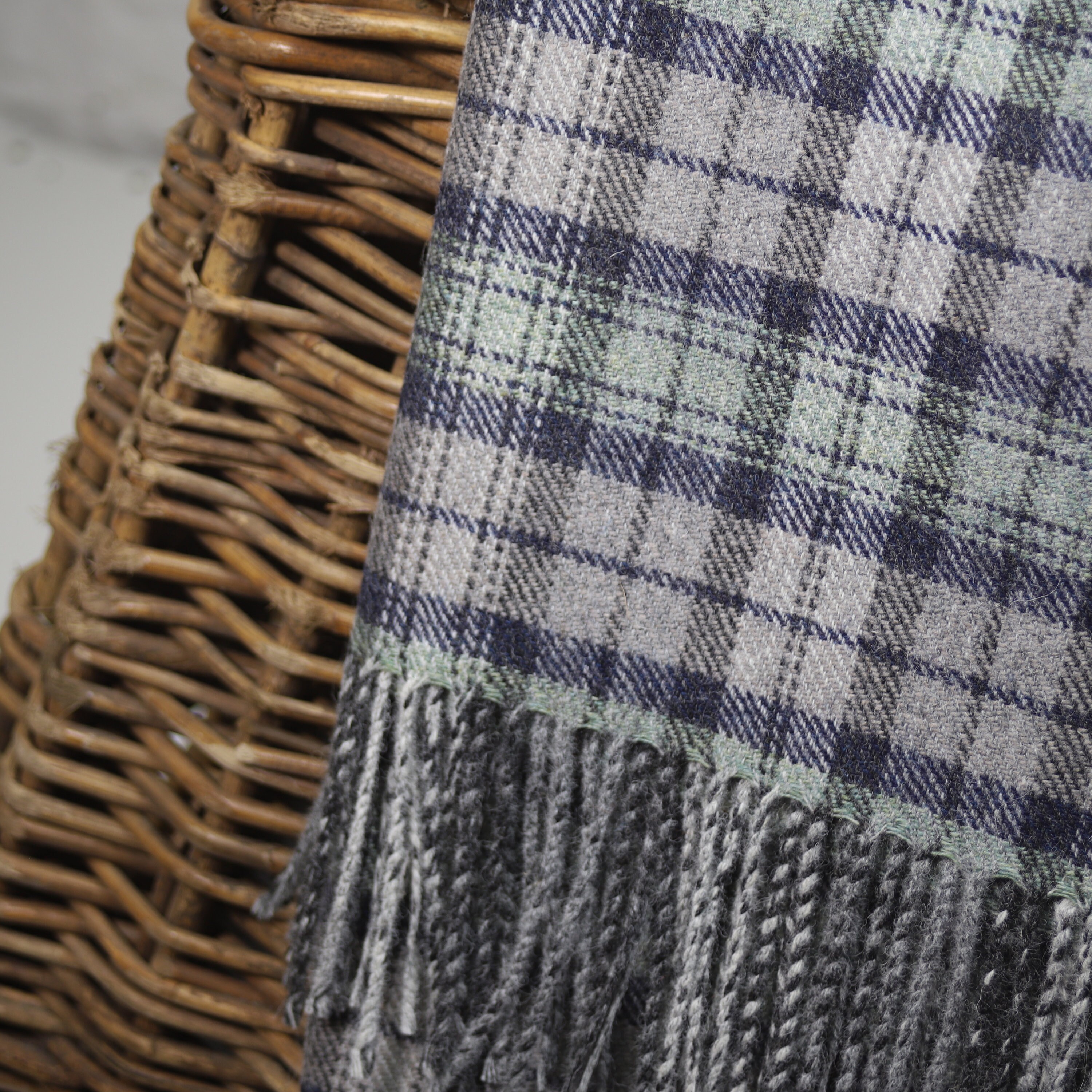 100 Wool Blanket/Throw British Made Tweed Fabric Not Etsy