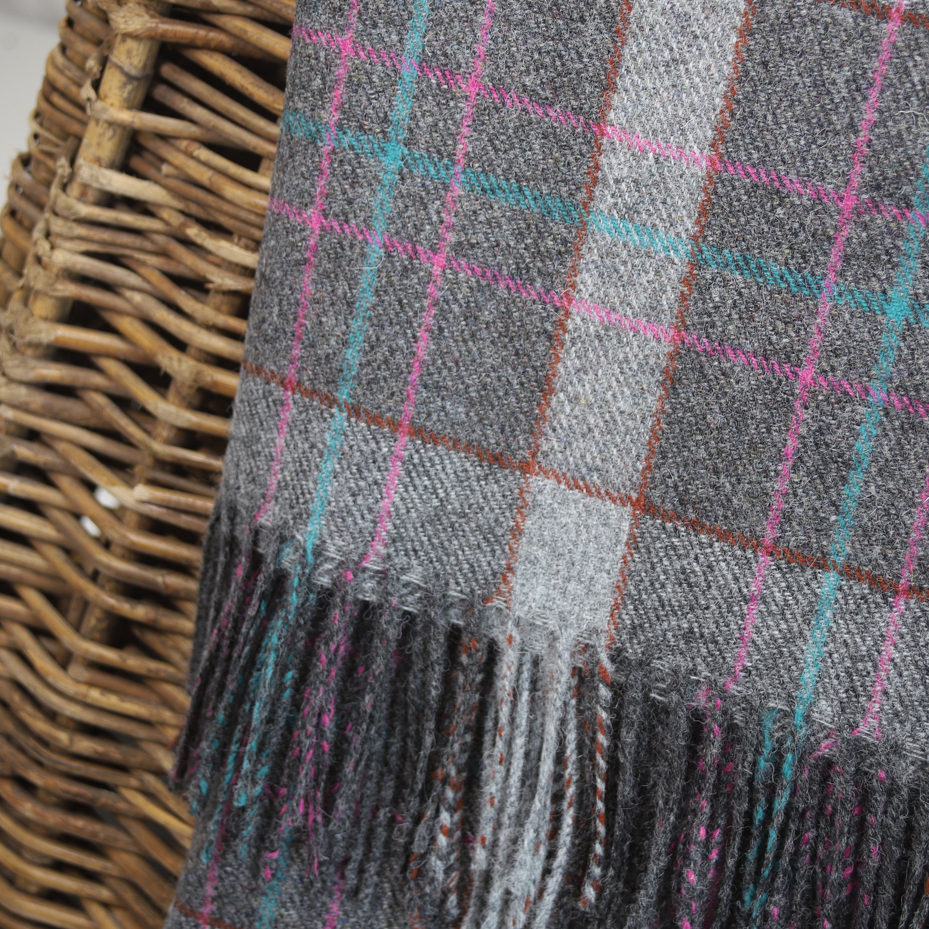 100 Wool Blanket/Throw British Made Tweed Fabric Not Etsy