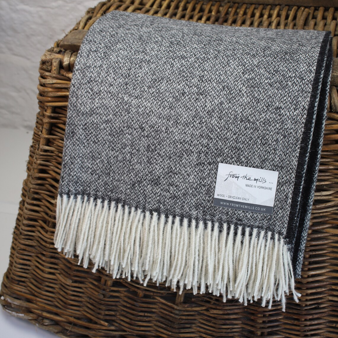 100 Wool Blanket/throw British Made Tweed Fabric not Etsy