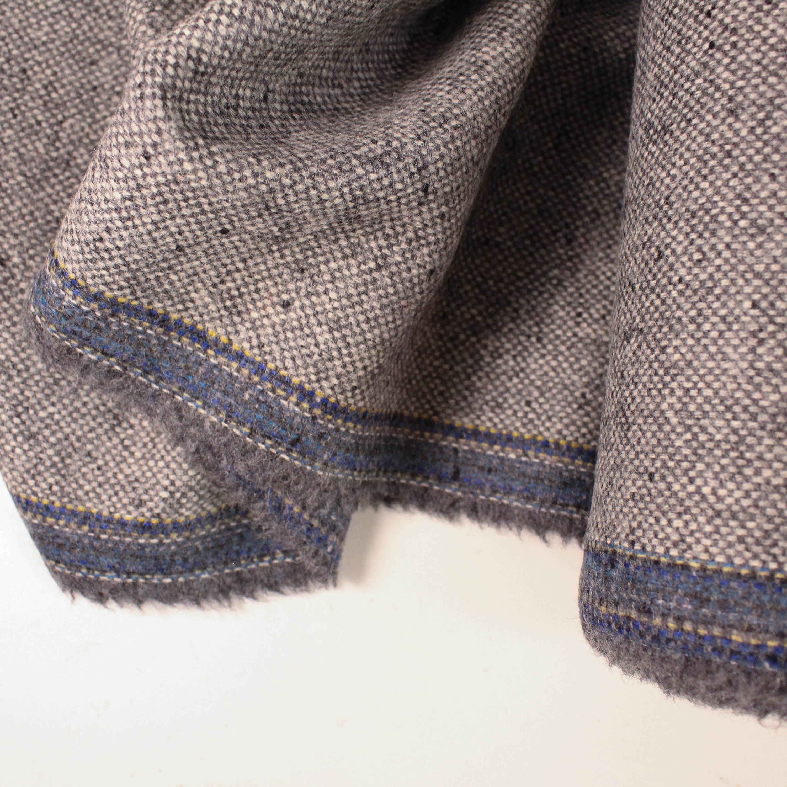 Grey Fleck Hopsack 100% Wool Tweed Fabric UK Made Cloth sold | Etsy