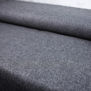 Dark Grey Mix 100% Wool Tweed Fabric UK Made Cloth  **Sold By The Half-Metre** Not Harris - Beautiful British Made Wool Fabric!