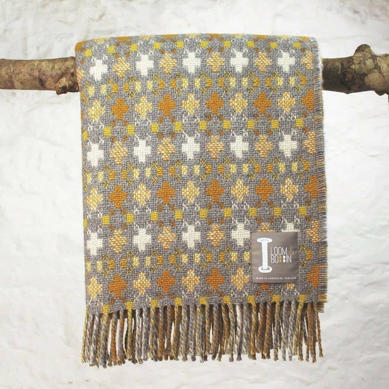 Loom & Bobbin Wool Blanket Throw Welsh Tapestry / Fair Isle Etsy