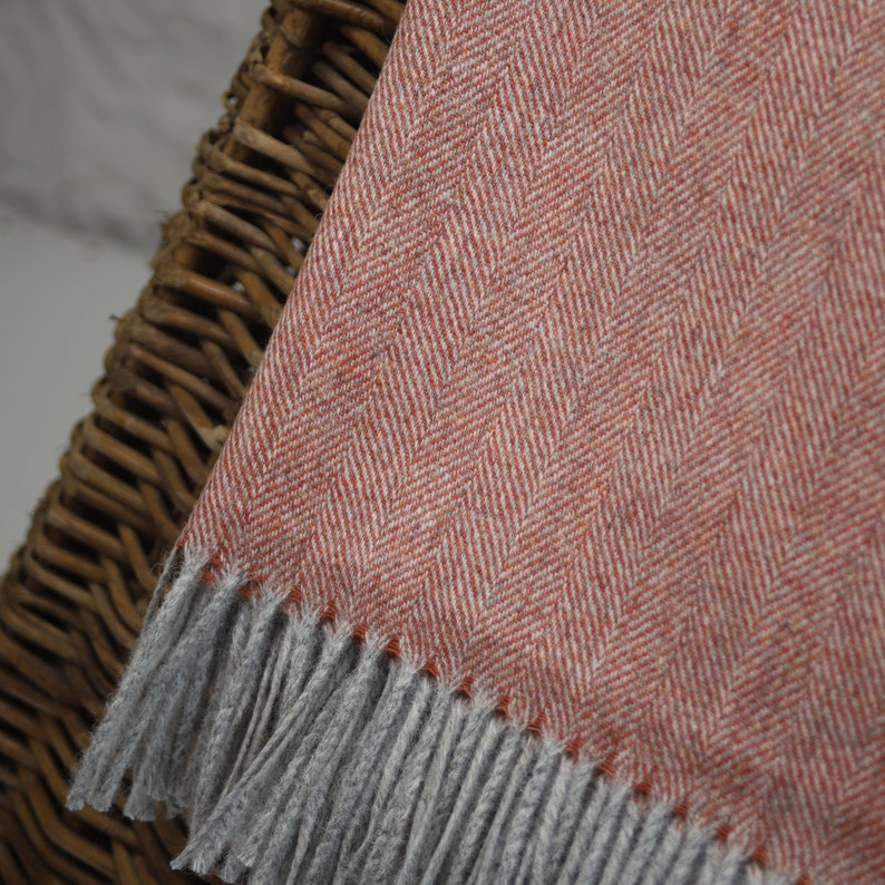 100 Wool Blanket/throw British Made Tweed Fabric not Etsy