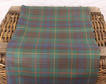 Pre-Cut - Stuart Hunting *Muted* Scottish Tartan - Fat Quarter (75x50 cm / 29x19 inches) - Fine 100% Wool 11oz - Made in Britain