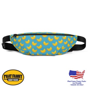 Banana Fanny Pack by Phat Fanny - Waist Bag for Men, Women and Kids - Bum Bag, Fanny Bag, Waist Pack, Hip Pack, Sling Bag, Waist Purse