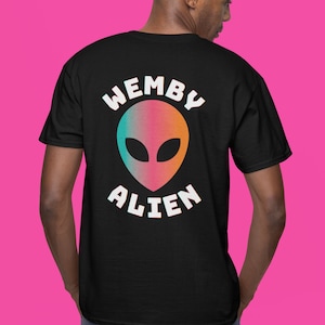 Victor Wembanyama Wemby Alien Two Sided T-Shirt, NBA San Antonio Spurs Basketball Fan Apparel, NBA Tshirt, Rookie of the Year, Go Spurs Go