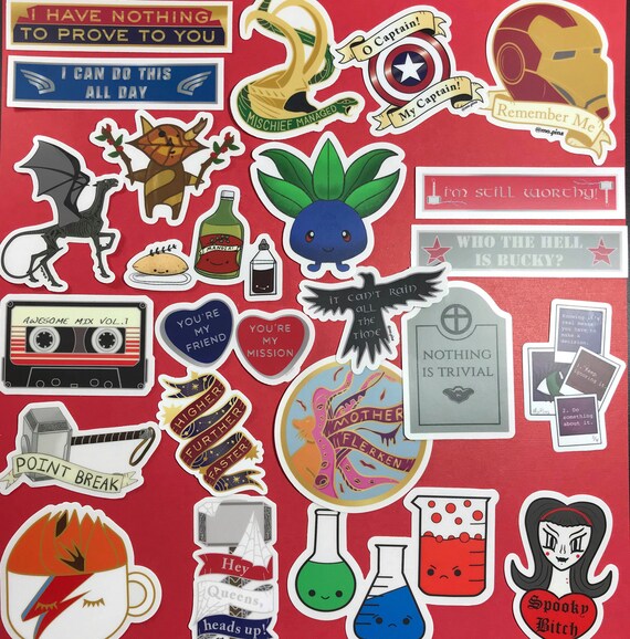 Mo Stickers Choice of Vinyl Stickers Decals Laptop Etsy