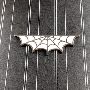 Halloween Spiderweb Enamel Pin - 2" Wide, Spooky, Pocket Pin