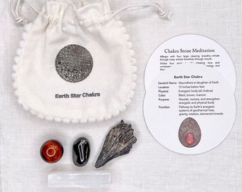 Earth Star Chakra Crystals with Guided Meditation