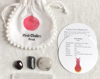 Root Chakra Stones with Guided Meditation