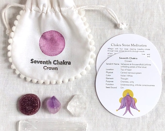 Crown Chakra Stones with Guided Meditation