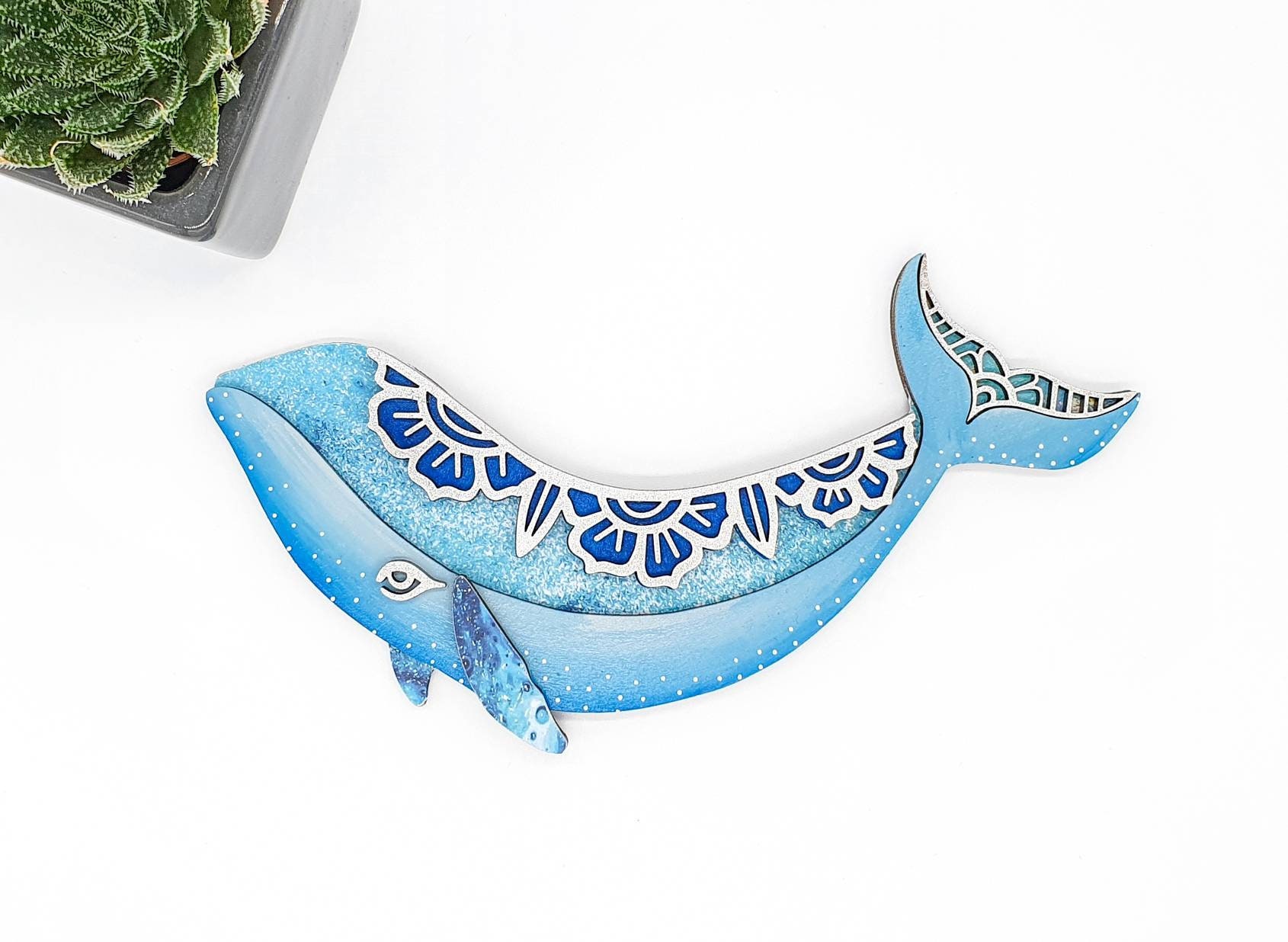 Decoración de la pared de la ballena. Decoración del hogar | Etsy