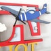 Personalised Aeroplane Themed Letter. Plane Bedroom Decoration Initial ...