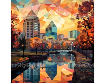Portland Oregon Art DIGITAL PRINT