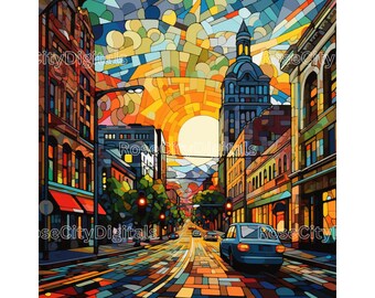 Portland Oregon Art DIGITAL PRINT