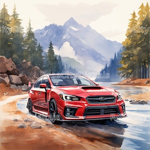 2023 Subaru WRX Watercolor DIGITAL PRINT