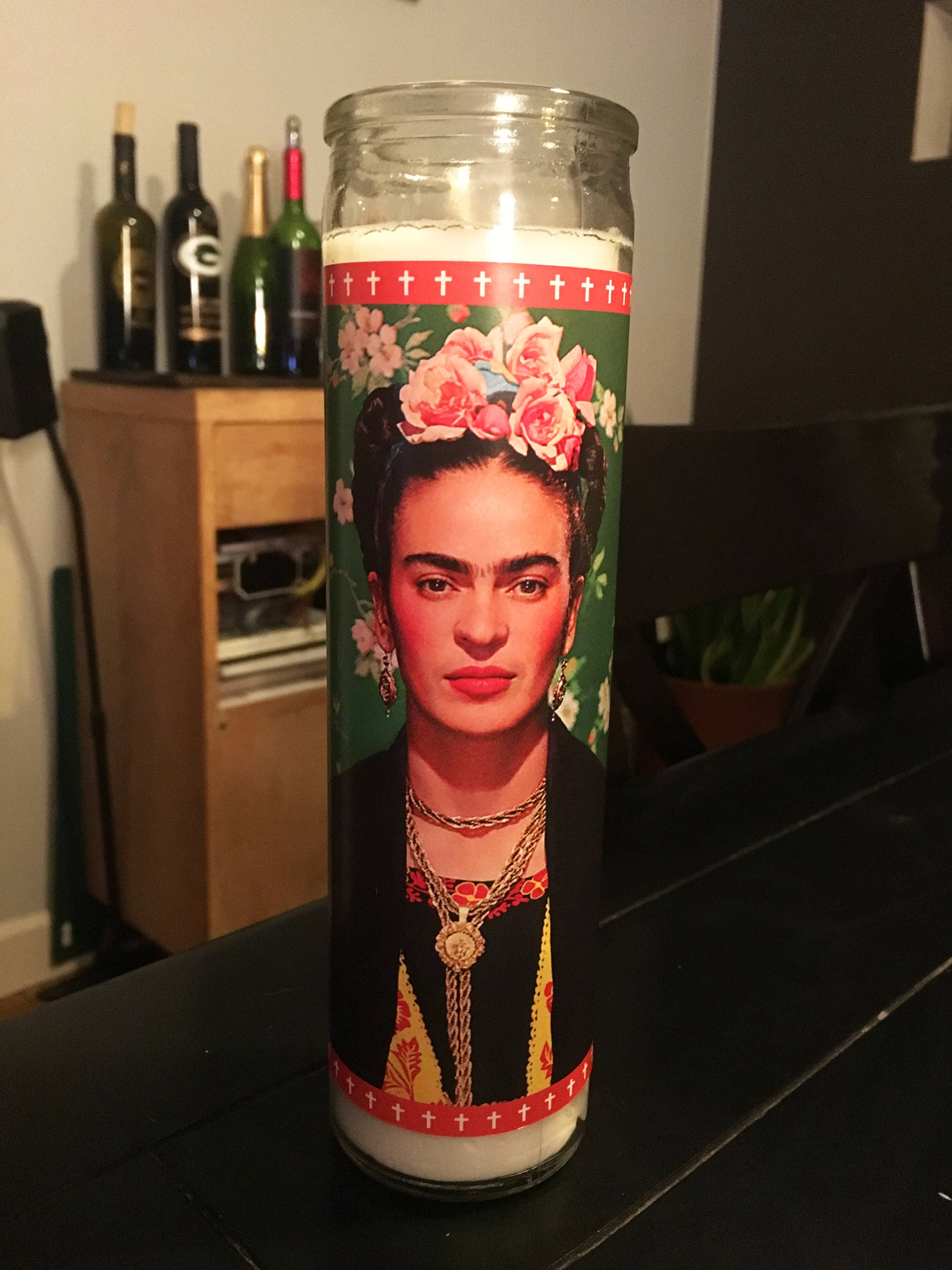 DOWNLOADABLE PDF Frida Kahlo Prayer Candle Label Etsy