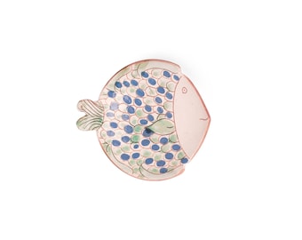 Fish Ceramic Plate | Handmade Pottery Dish | Coastal Tableware | Artisanal Snack Plate | Beach House Decor | Ocean-Inspired Home Gift
