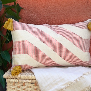 Kilim Pillow Cover / Almohadas Boho Decorativas / Fundas de Almohada Boho Throw / 20x20 26x16 / Juego de almohadas con borlas lumbares / Trendy / Tejido a mano