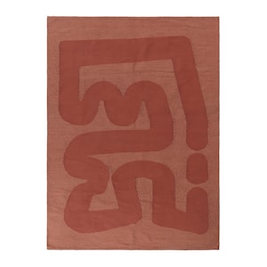 Terra Cotta Flatwoven Kilim Rug | Area Accent Runner Rugs | 2x3 5x7 ...