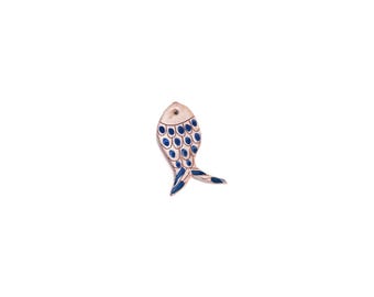 Artisan Handmade Fish Ornament Set | Ceramic Pottery Sculpture | Unique Decorative Accent | Pottery Gift for Home | Wall Decor | Fresh Finds