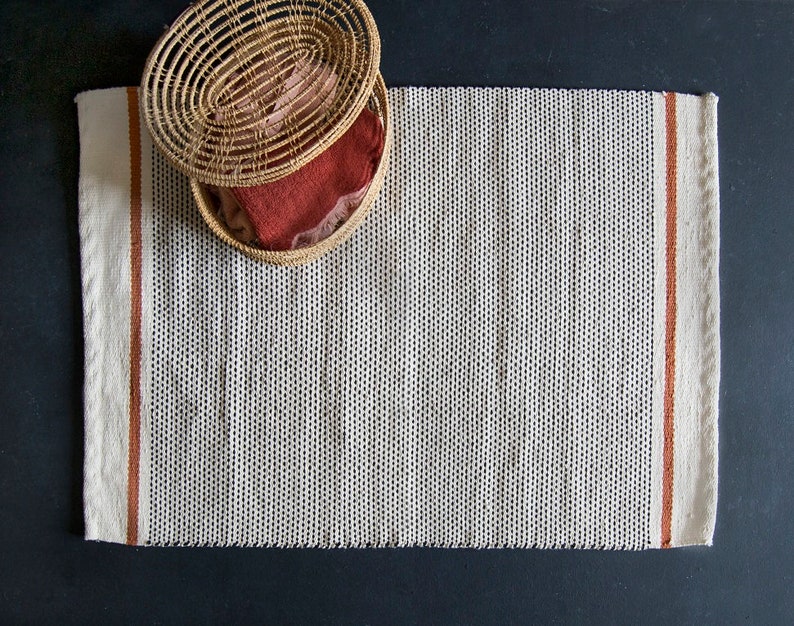 Striped bathmat