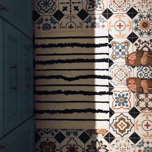 Black and White Bathroom Mat| Bathmats and Rugs | Cotton Bath Shower ...