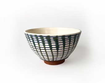 Trendy Ceramic Serving Bowl Set | Handcrafted Soup Pasta Ramen Cereal Bowls | Artisanal tableware Serve ware | Tabletop Fresh Gift Ideas