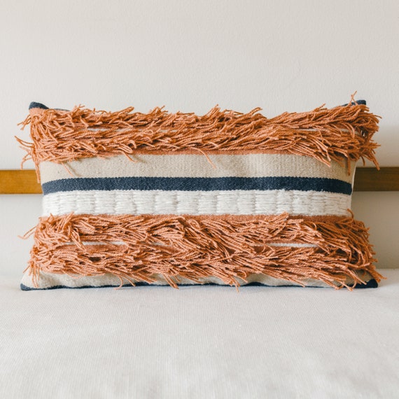 Salmon Boho Chic Throw Pillow Cover Decorative Pillowcase Set