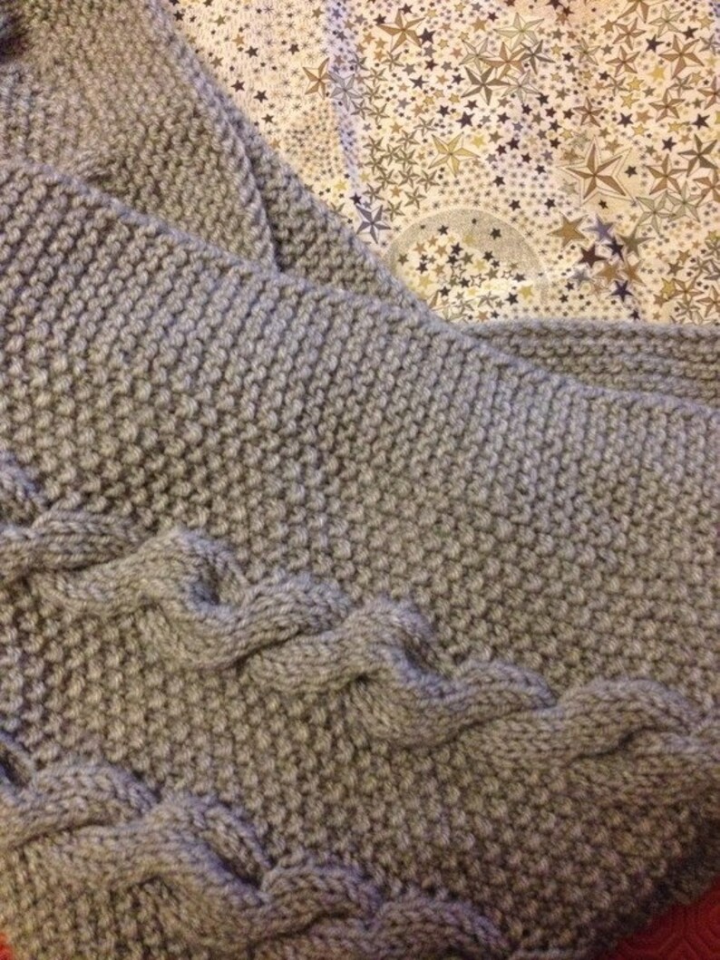 Taupe Colored Baby Blanket With Fabric Liberty Star Etsy